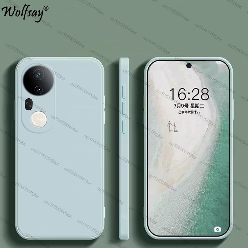 Case For Vivo T4 Ultra Case Shockproof Soft Original Liquid Silicone Back Case For Vivo T4 Ultra Cover For Vivo T4 Ultra Funda