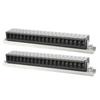 2pcs Dual Row Terminal Strip 660V 15A 10 Positions Terminal Barrier Strip with Cover T1520