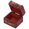 4Pcs Antique Wooden Small Box Versatile Vintage Jewelry Storage Case Treasure Chest for Storing Earrings Necklaces Cosmetics