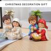 Elegant Nativity Scene Figurines Set for Christmas Home Decoration On Tables and Fireplaces Ornament