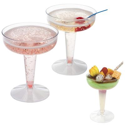 6 Stücke 120Ml Hochzeit Party Kunststoff Wein Champagner Flöte Einweg Klare Gläser