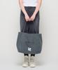 Roidesrois Canvas Pocket Tote Shoulder Bag (Charcoal)