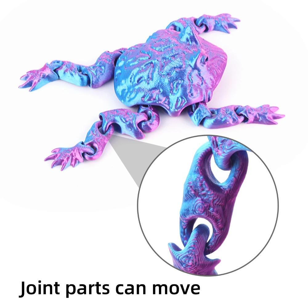 Integriertes Gelenk bewegliches Geschenkornament Dekoration Kleintier 3D-Druck Kröte Kinderspielzeug