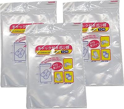 Saco plástico com zíper Torne tamanho 10 4 peças x 3 peças