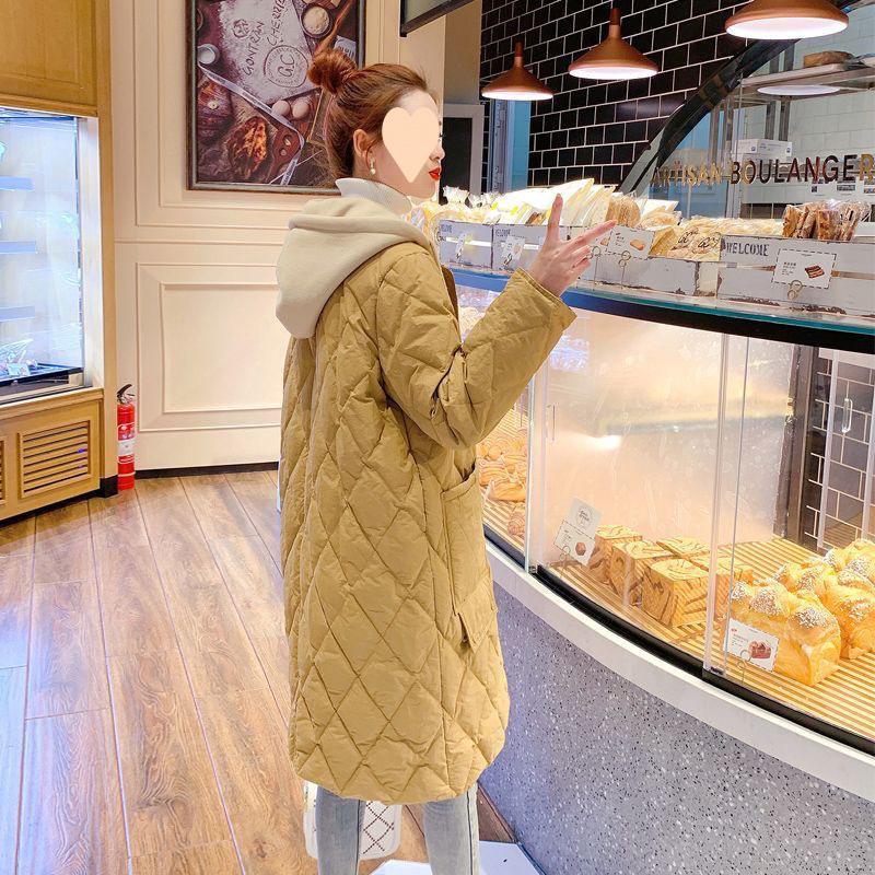 Winter Hooded Jacket Long Sleeve Quilted Super Parka Mid-length Cotton Jacket Korean Fashion Coats Warm Snowsuit