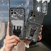 Card Slot Dirt-resistant Phone Case For VIVO S18 Pro/V30 Pro TPU Protective Cartoon Card Sleeve Graffiti Cute Soft Case