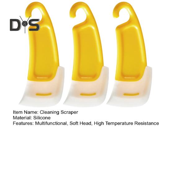 3/5 Stück flexible Pfannenreinigungsspatel, vielseitig einsetzbar, nützlich, bequemer Griff, Fleckenspatel, Schaber