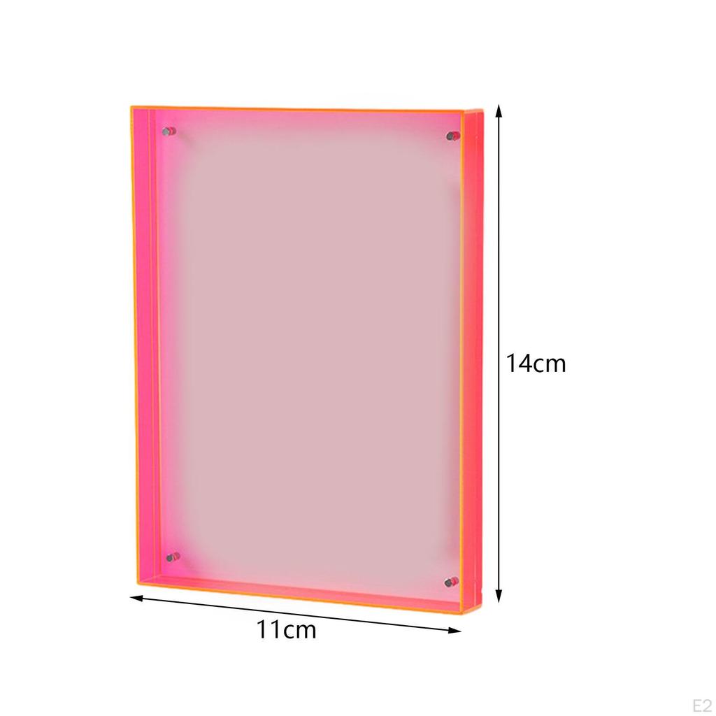 2.3inx3.5in Picture Frame Acrylic Frames Freestanding Hanging Decorative Photography Display