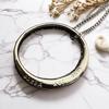 Silver Circle Pendant Necklace: Elegant Light Luxury Accessory for Women