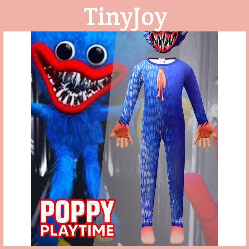 Poppy Playtime Milk Silk Jumpsuit Cosplay Costume With Hood For Kids Roleplay Special Characters Included