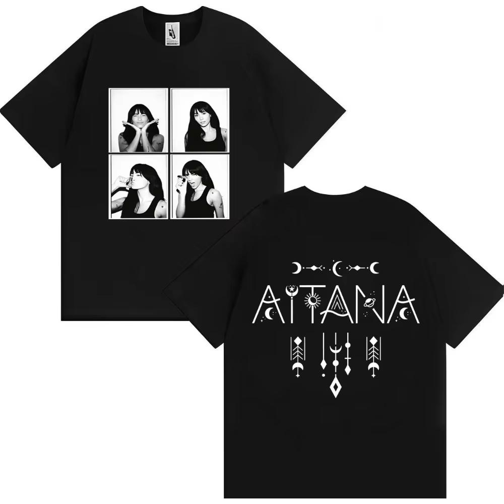 

Trendy Aitana Graphics TShirt Men Women Pop music Hip Hop Print Summer Streetwear Cotton T Shirt Casual Top Fans Gift Streetwear S