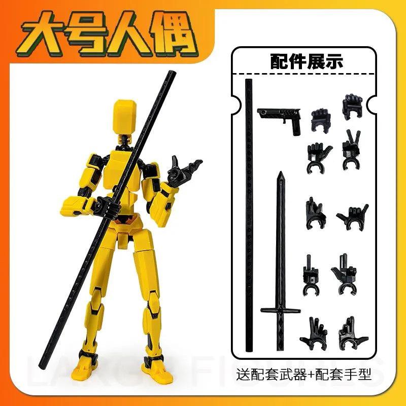 20cm Large 3D Printed Multi-Jointed Movable Lucky 13 Action Figures Full Body Assembly Completed Dummy Toys Birthday Gifts