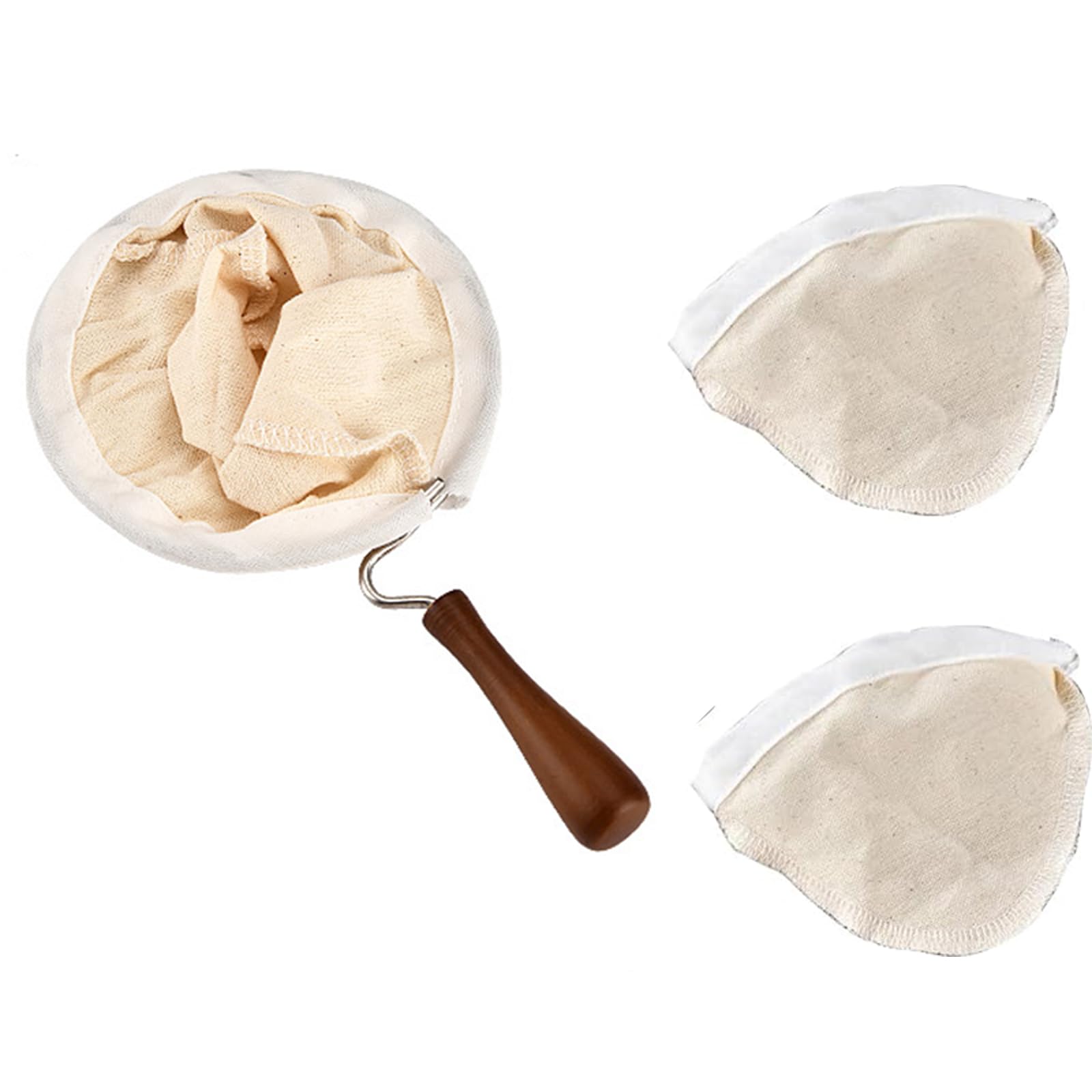 

Nel Filter with Wooden Neck and Cloth Coffee Filter for Nel Drip for Home and Office Use Handle, Coffee, (C, 2011cm)