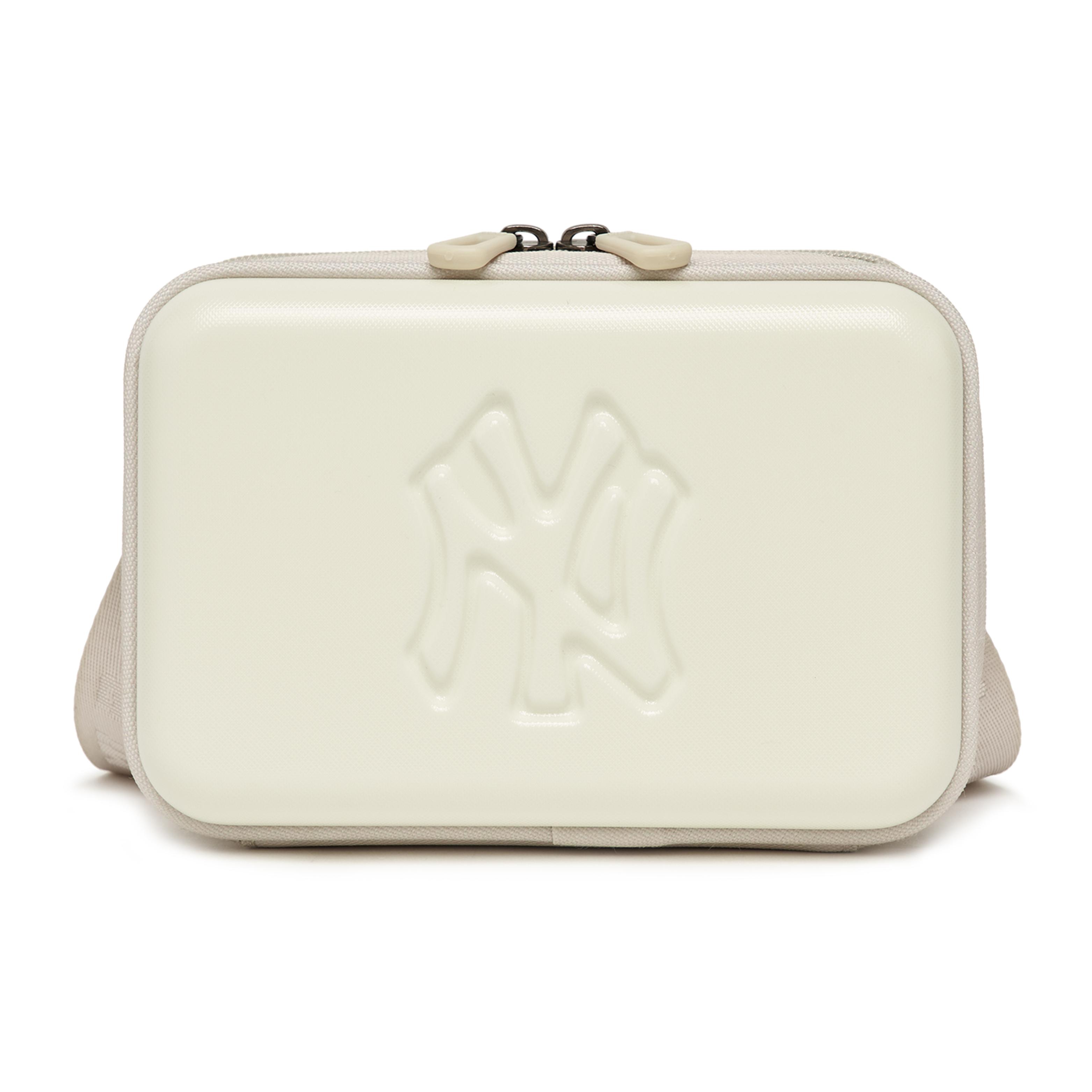 

New MLB Polyester Camera Bag Shoulder Bag Crossbody Bag Mini Women s White 7ACRM013N-50BGL 20.1*6.1*11.9CM