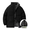 Men's Loose Casual Cotton Jacket Long Hip-Length    Warm Winter Daily Coat