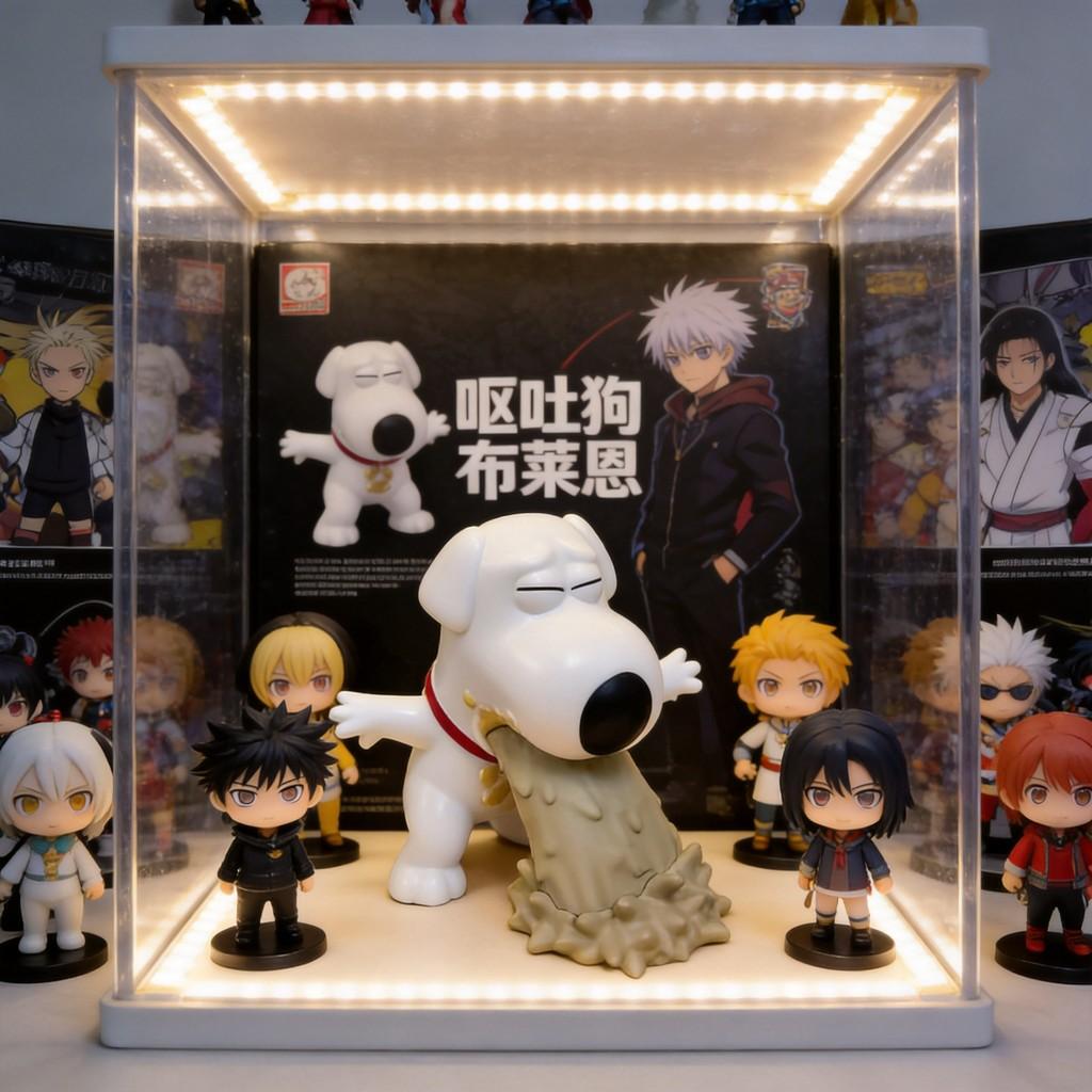 Family Guy Brian Griffin Vomiting Dog Pvc Figure With Humorous Design For Anime Collectors And Desk Decor