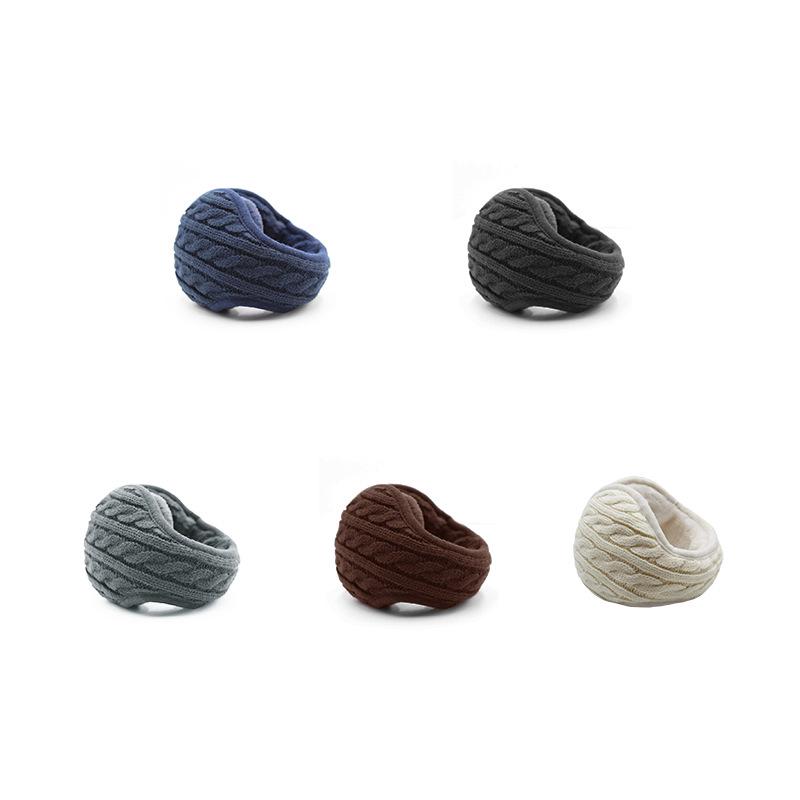 Cross-Border Exclusive Foldable Plush Knitted Earmuffs - Cold-Proof Winter Warm Ear Protection