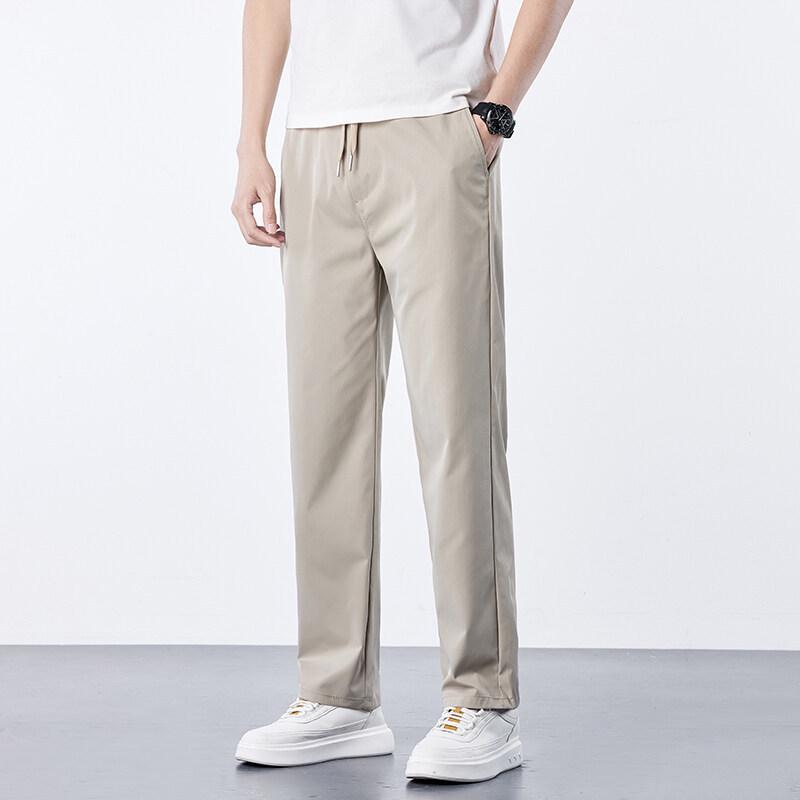 Waterproof Ice Silk Pants with Pocket - Youthful and Trendy