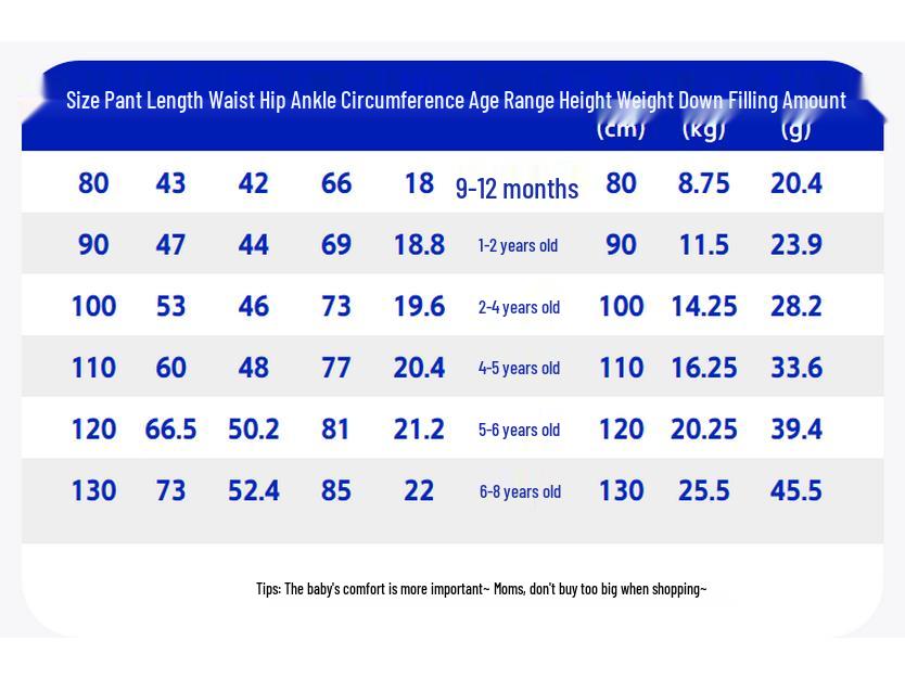 Kids' 3-Proof Warm Down Pants