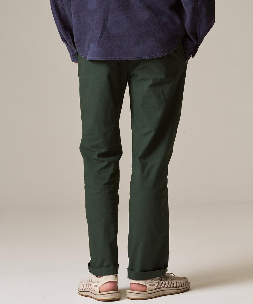 Laijeuaenbillou Garment-Dyed 265 Oxford Easy Pants Olive