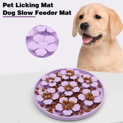 Vantuzlu Pet Yalama Mat Yavaş Yeme Can Sıkıntını Azaltın Zihinsel Stimülasyon Köpek Silikon Yalama Pedi