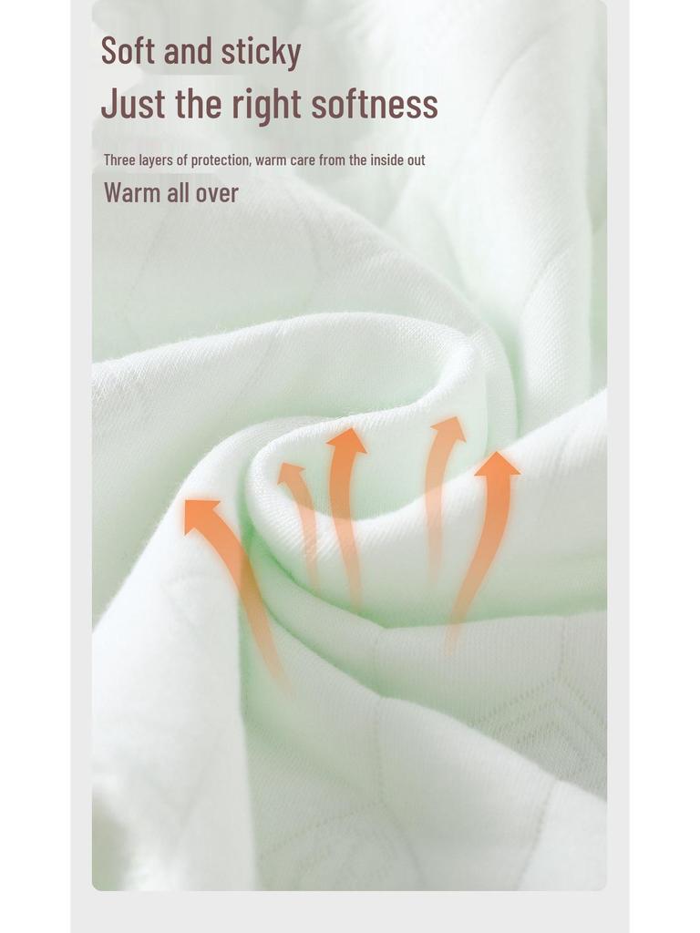 Cozy Air Cotton Baby Romper: Three-Layer Warm, Long-Sleeved Climbing Suit