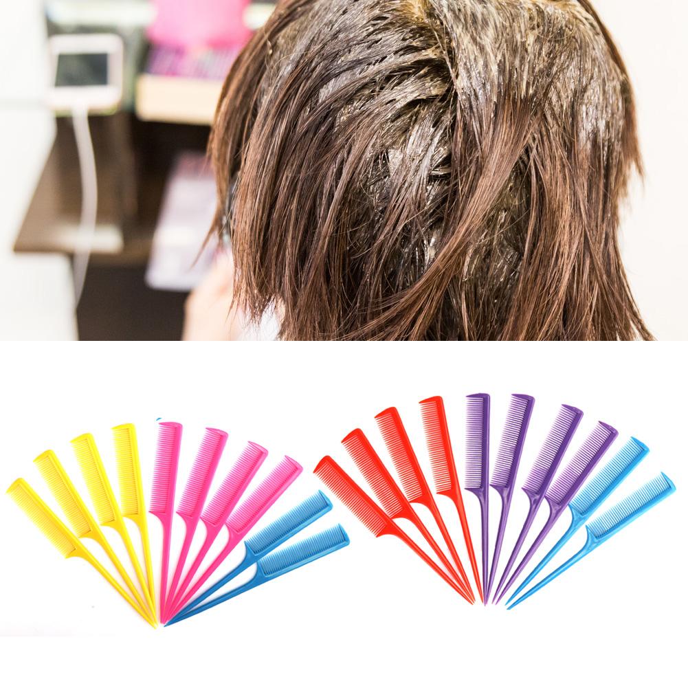 20pcs Tail Comb Heat Resistant Anti Static Comb Hairdressing Hair Styling Tool(Flat Teeth )