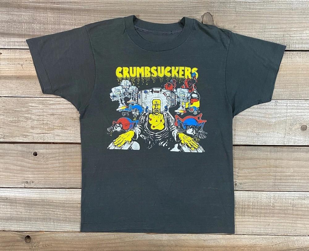 Rare Crumbsuckers Band Black Color 100% Cotton Size S-4XL Shirt Unisex T-Shirt XL