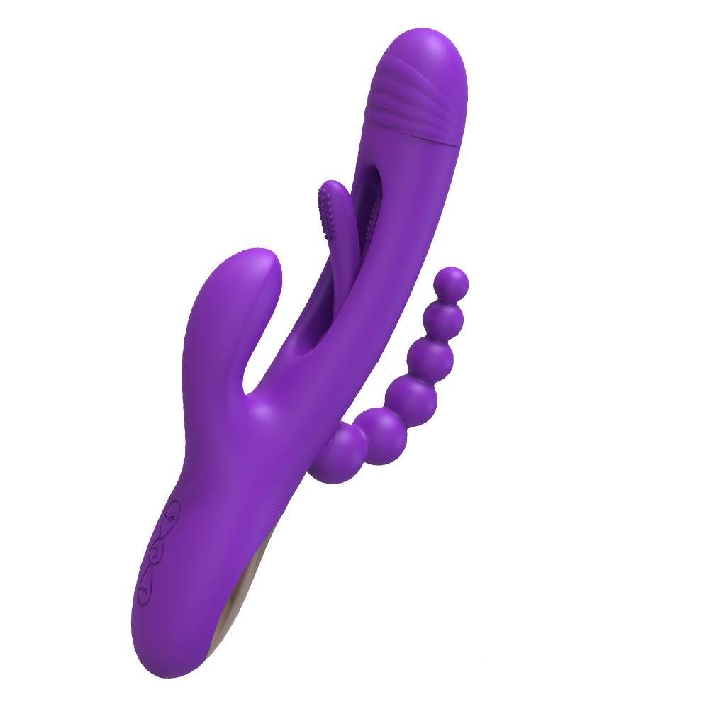 Rabbit Tapping Vibrator G-Spot Patting for Women 3 In 1 Clitoris Clit Stimulator Powerful 21 Modes Sex Toy Female Goods Adults