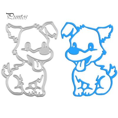 Molde de tarjeta de papel para álbum de plantillas de colección de recortes con troquel de corte de Metal de perro Animal de dibujos animados