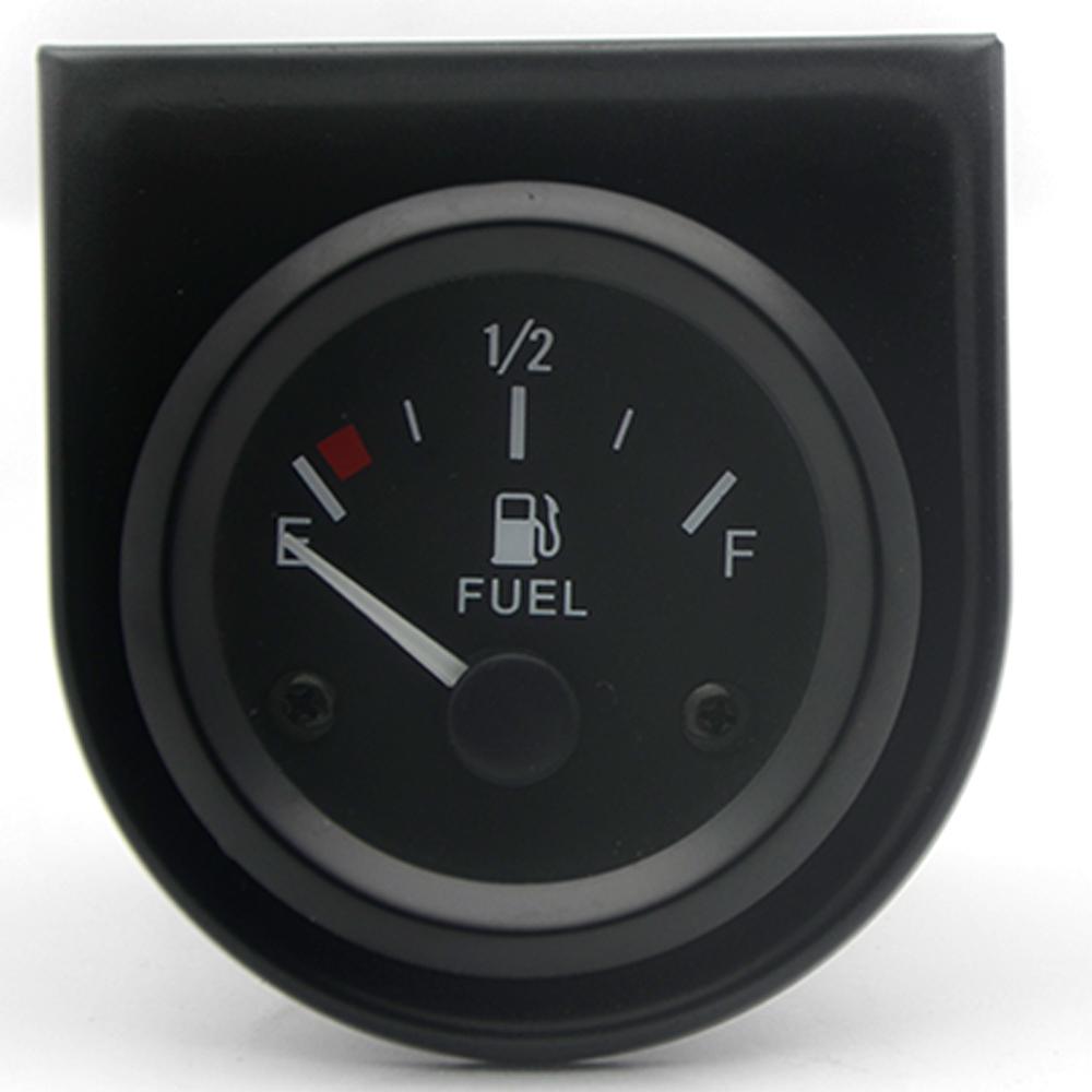 2' 52MM Black Water Temp/Oil Temp/Oil Press PSI/Oil Pressure KG/Volt/Ammeter/Fuel Level Gauge Car Meter with Bracket Pod Holder