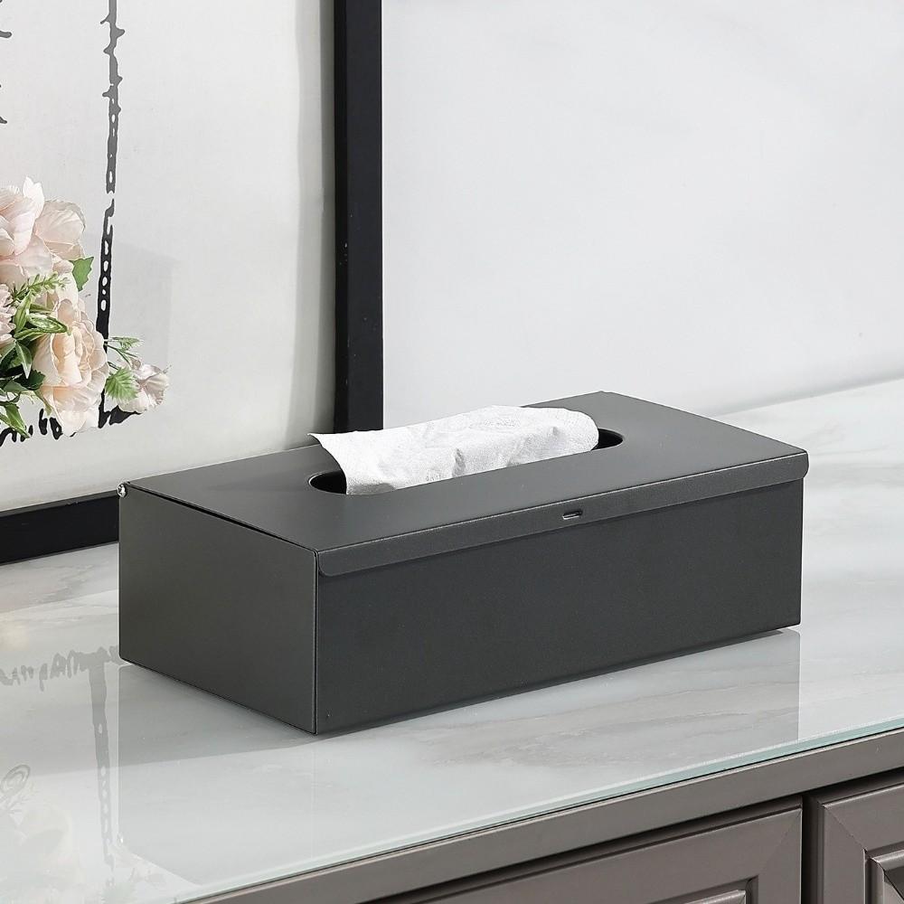 Rectangular Stainless Steel Tissue Box Wall-mounted Waterproof Napkin Storage Box Minimalist Moisture-proof Paper Towel Case Car