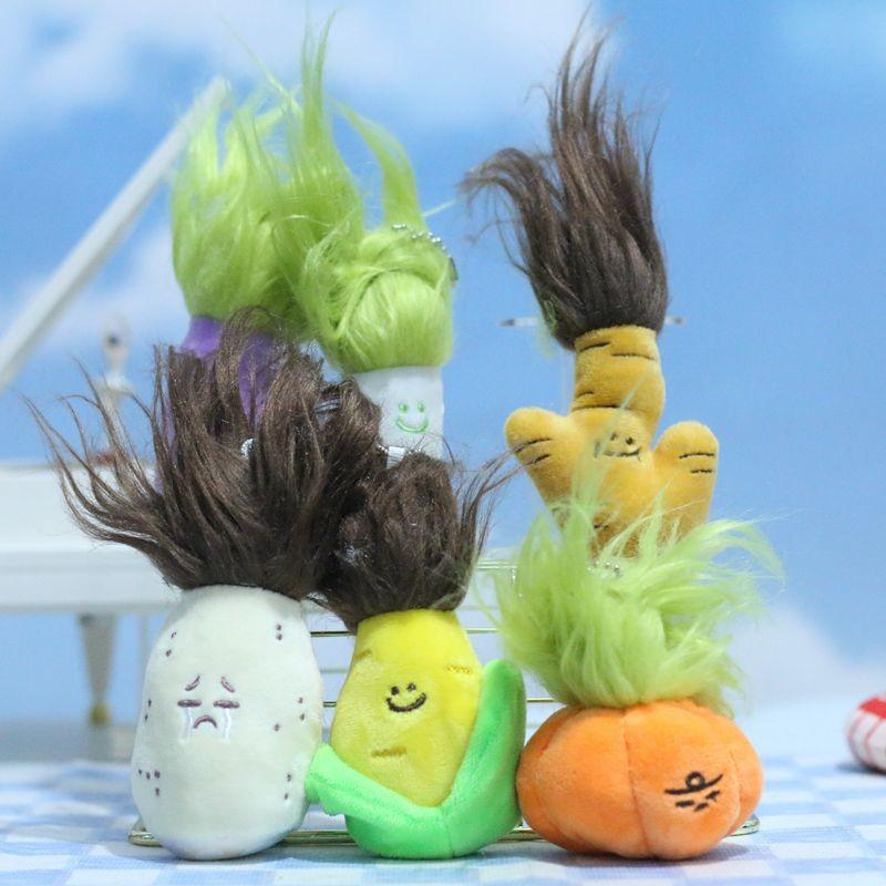 Adorable Cute Vegetable Pumpkin Plush Doll Keychain With Soft Pp Cotton Filling Ideal For Kids