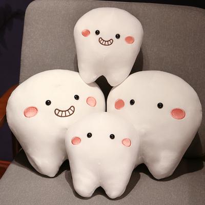 25/35CM Simulation Zahn Plüschtiere Niedliche Weiße Zähne Stofftier Weiches Kissen Kissen Geschenk für Kinder