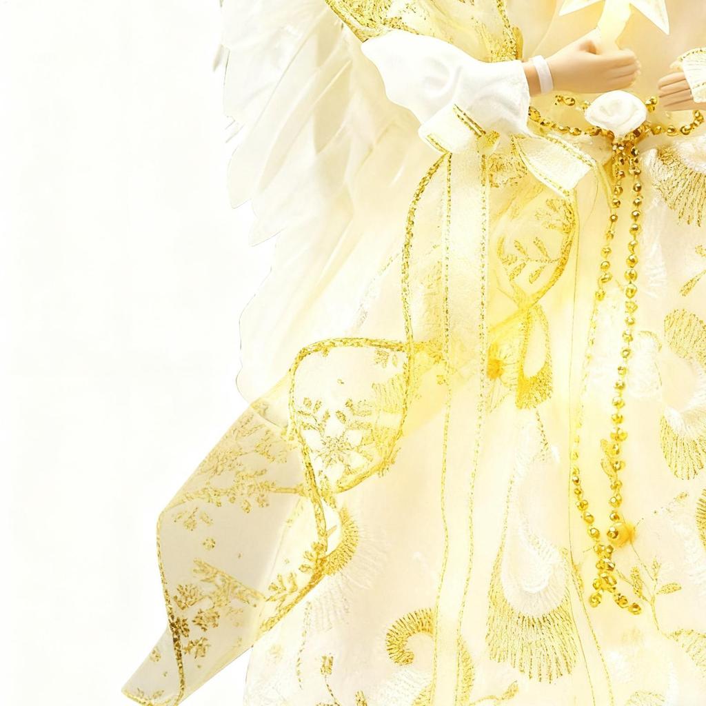 Christmas Tree Top Decor Festive Display 3D Christmas Tree Top Angel Figure For Kitchen Bedroom Living Room Apartment Dorm Hotel