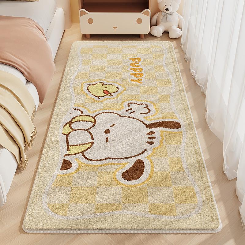 Pokojový Koberec k Posteli Koberec do Ložnice Kreslený Zesílený Podložka na Nohy Podlahová Rohož do Obývacího Pokoje