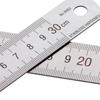 2pcs 30 cm / 12 Inch Stainless Steel Ruler Metric & Inch Scale Metal Ruler  For Drafting