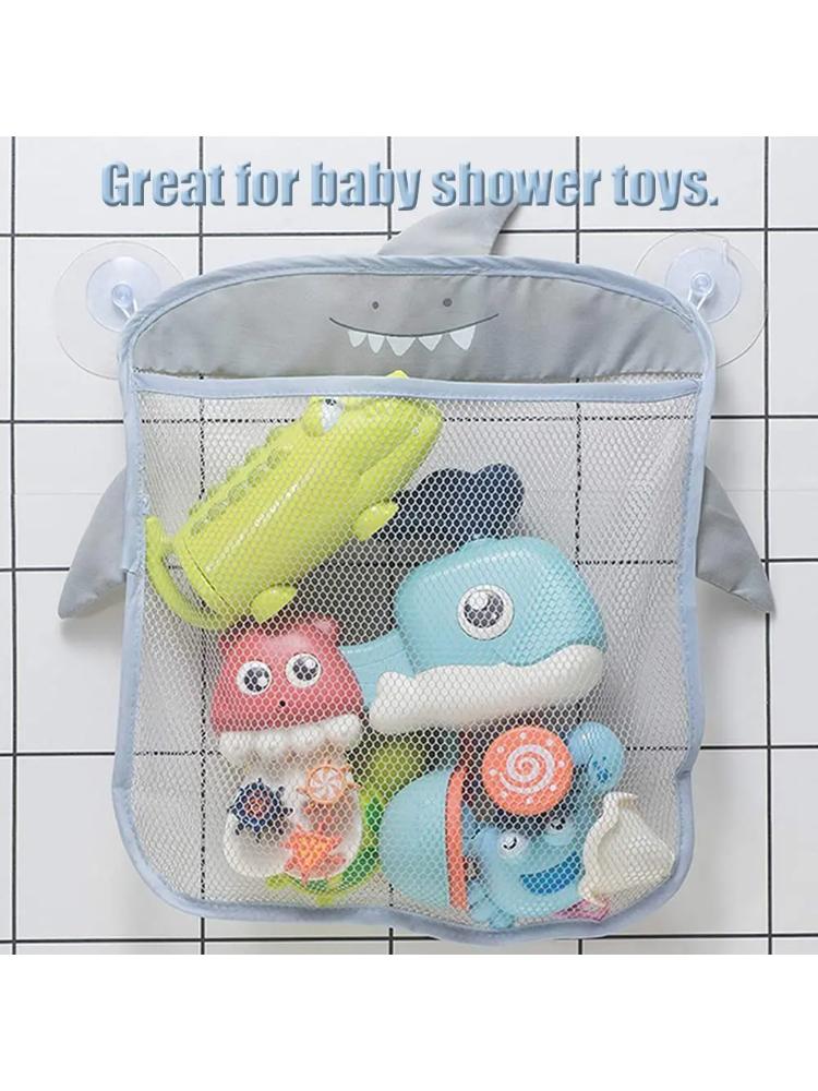Hanging Bath Toy Storage Quick Dry Net Basket Mesh Bag Bathroom Organizer Bathtub Game Toy Holder Shower Caddy for Kids Toddler