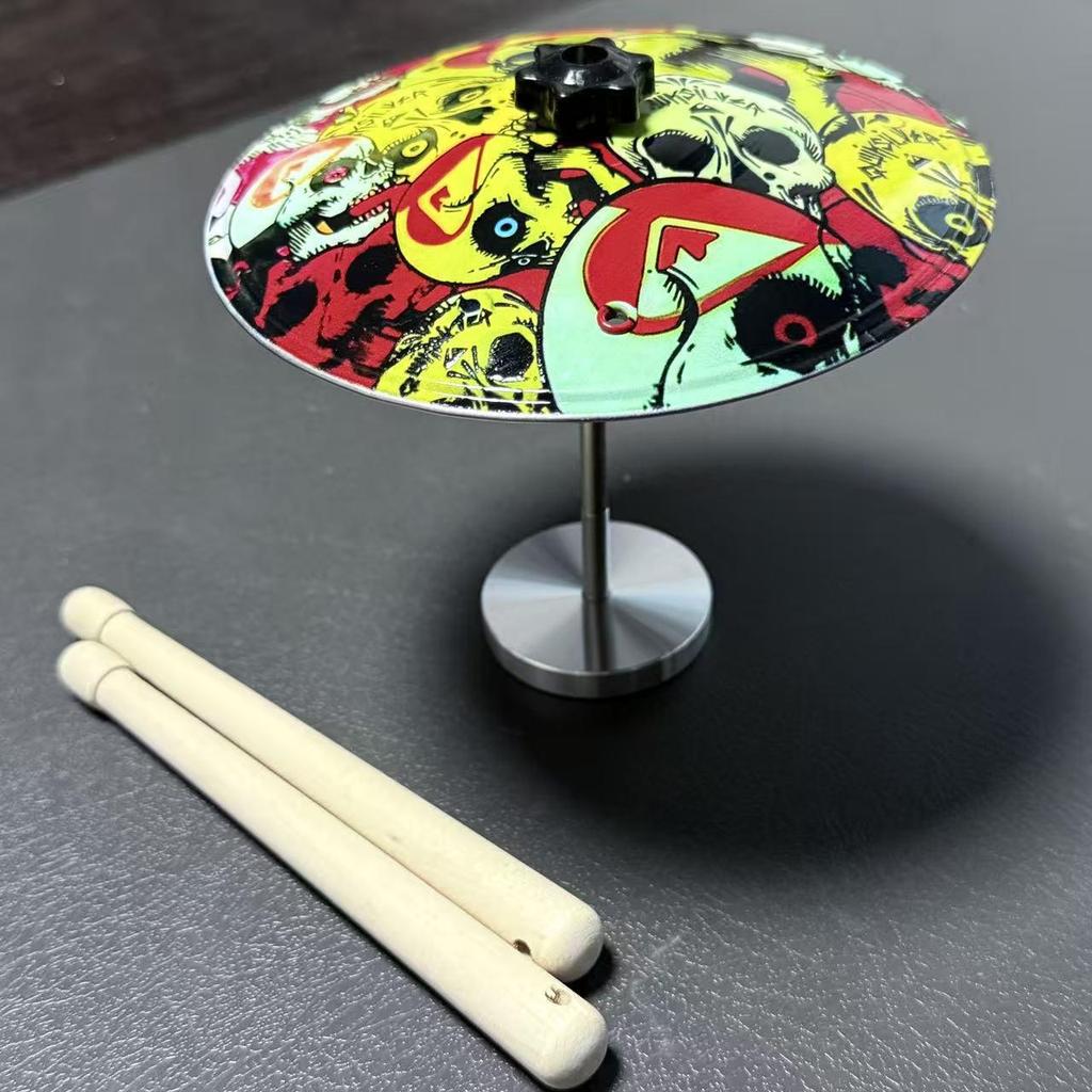 Compact Air Vent Mini Drum Cymbal for Desktop Collision