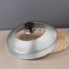 Stainless Steel Pot Lid Universal Pan Cover Round Metal Lid Knob Handle Suitable for Stockpot Wok Steamer Cooking