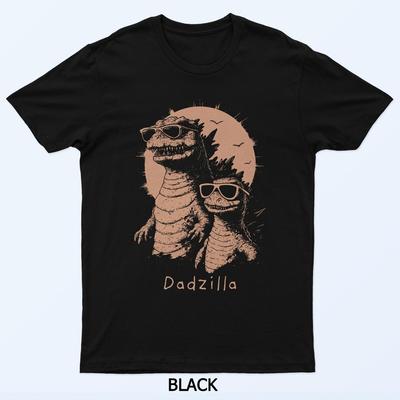 Retro Vintage Dadzilla Father Of The Devil Funny Dad And Son T-Shirt