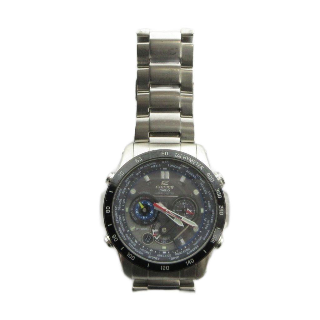 CASIO EDIFICE Tough Silver EQW-M1000SV Watch, Solar, Chronograph, Calendar, Date, Color, GY18 /MQ, Men's
