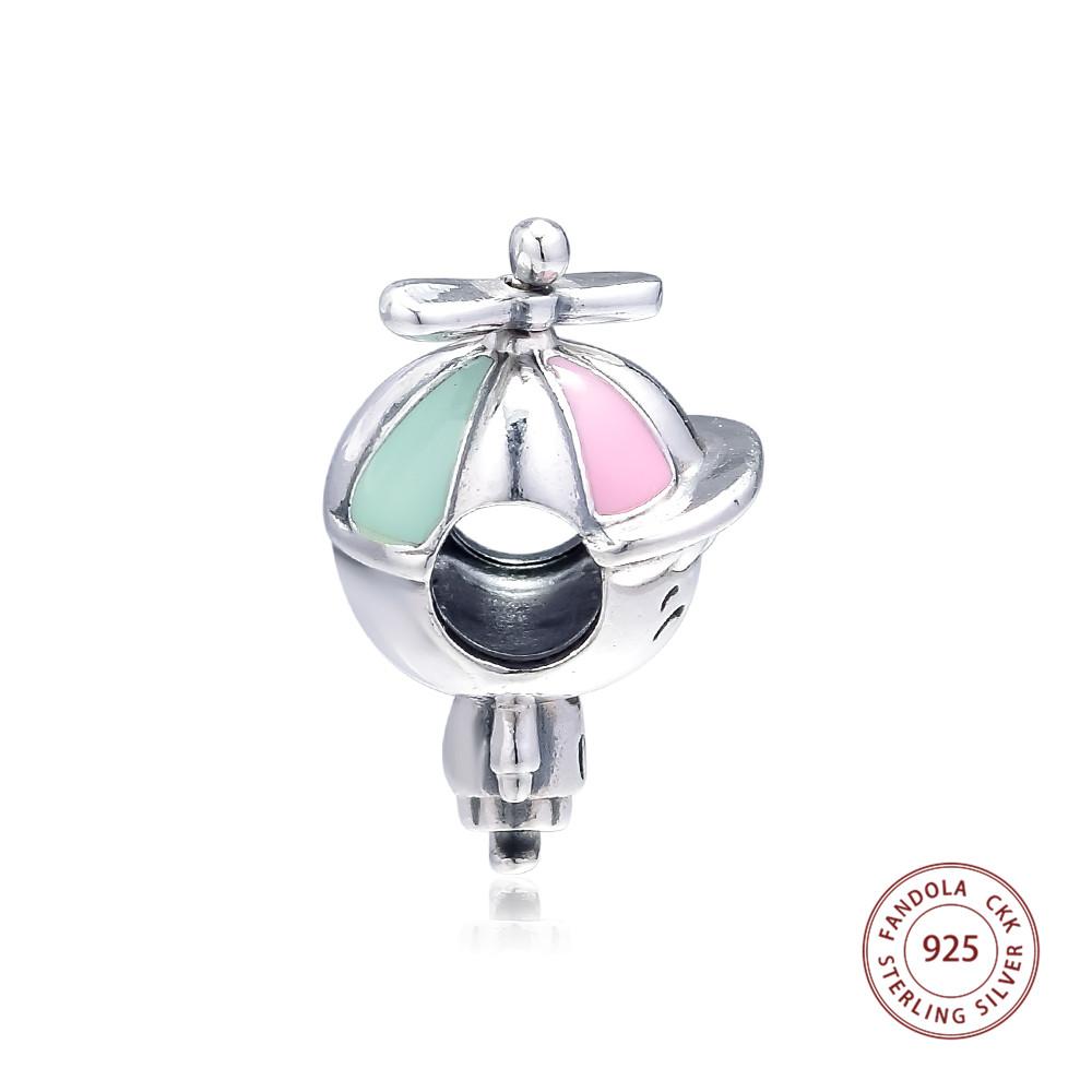 925 Sterling Silver Propeller Hat Boy Charms Mărgele Se potrivește Europei Brățări Argent DIY Charm Argint 925 Bijuterii perles pour
