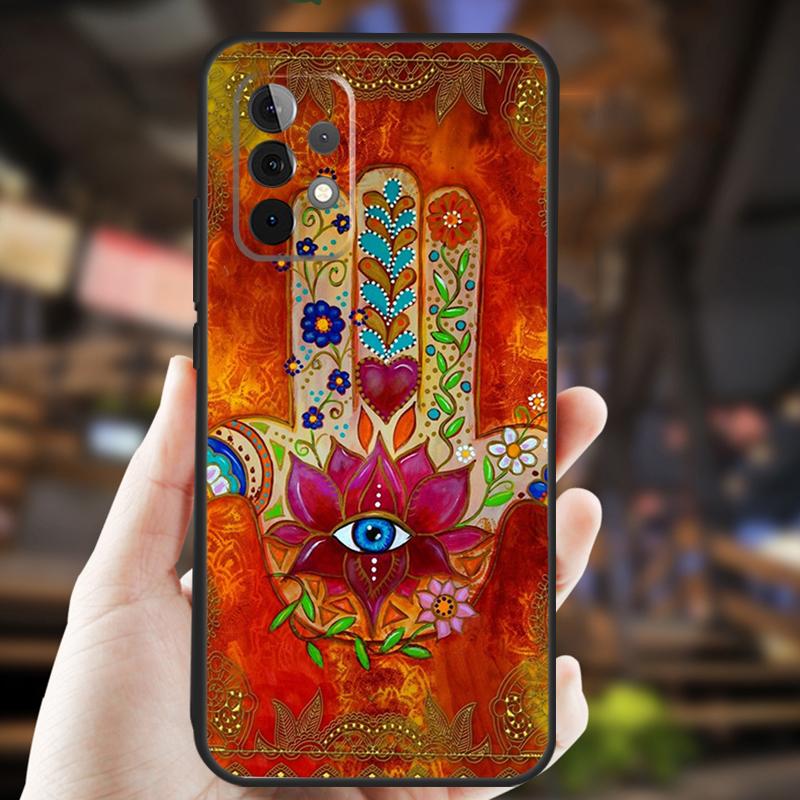 Hamsa Hand Of Fatima Case For Samsung Galaxy A34 A06 A05 A32 A16 A55 A36 A26 A54 A14 A22 A52 A35 A15 A53 A13 A56