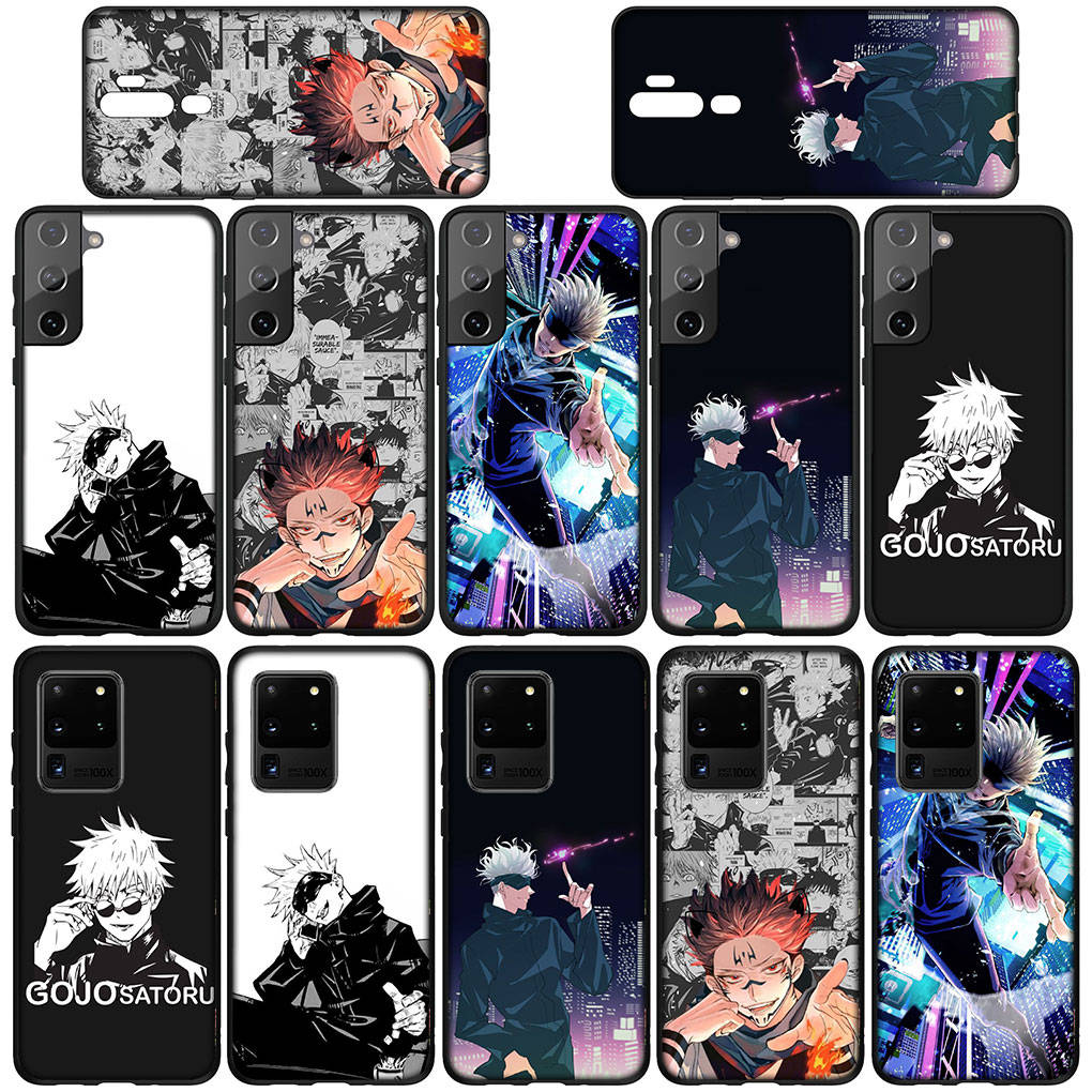 Phone Case for Samsung Galaxy S25 S24 S23 iPhone 16 15 Xiaomi Redmi Note 14 13 12 16E X 11 Pro Max OPPO Moto Huawei Cartoon Jujutsu Kaisen Gojo Satoru