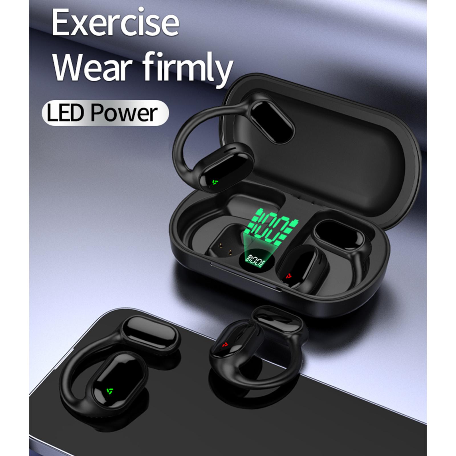 

XG33 BT 5.3 наушники с открытой проводимостью Одноканальные наушники с цифровым дисплеем черного цвета