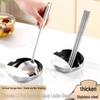 Stainless Steel Kitchen Rack: Anti-Scalding, Heat-Resistant Ladle, Spatula & Pot Lid Holder.