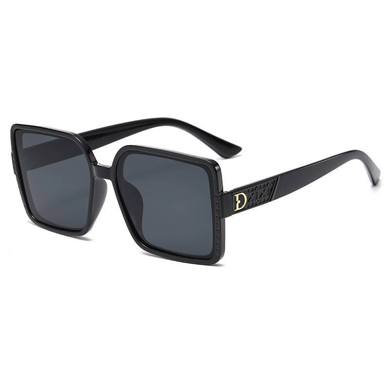 

Brand Modern Sunglasses Oversized Square Frame For Fashion Streetwear Black Gray