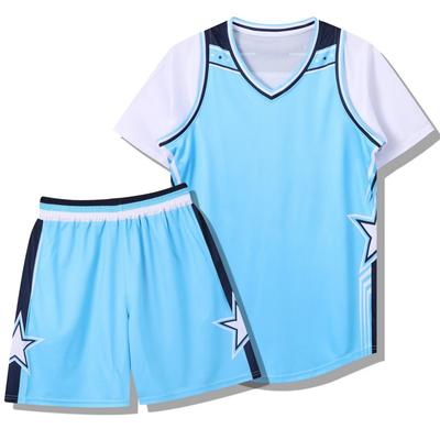 283 American Fake Two-Piece Set, Basketball Jersey Set, Adult Men'S And Women'S Print Jersey, With Pockets On Both Sides 3Xs-4Xl