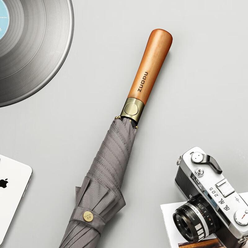 ZUODU Men s Semi-Automatic Straight Storm Umbrella